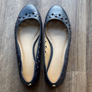 Michael Kors. Navy Blue Cutout Flats. Lightly used.